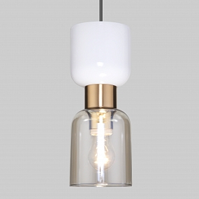 Подвесной светильник со стеклянным плафоном 50118/1 латунь